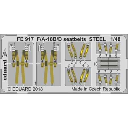 F/A-18B7D seatbelts STEEL   1/48