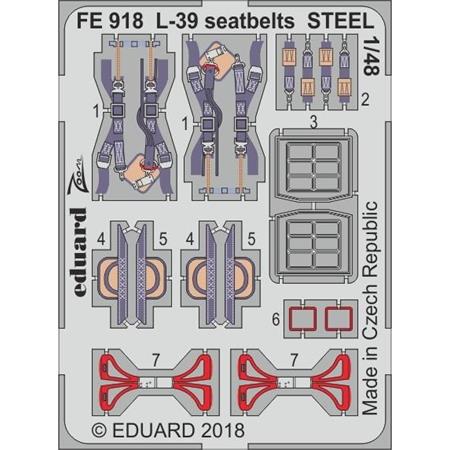 L-39  seatbelts STEEL   1/48