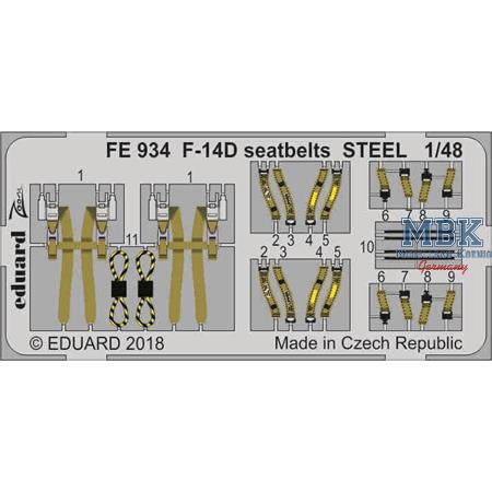 F-14D seatbelts STEEL 1/48
