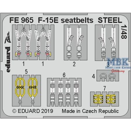 McDonnell F-15E Strike Eagle seatbelts STEEL 1/48