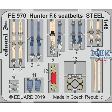 Hunter F.6 seatbelts STEEL 1/48