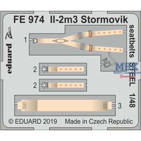 Il-2m3 Stormovik seatbelts STEEL 1/48