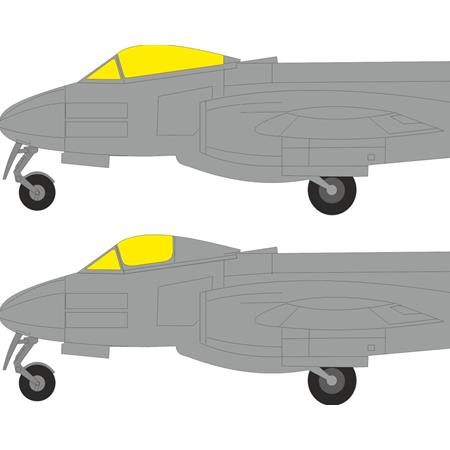 Gloster Meteor F.8 TFace 1/32 Masking Tape