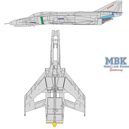 MDD F-4E Phantom surface panels Masking Tape