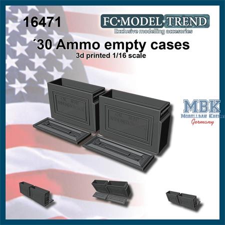 .30 Cal empty ammo boxes