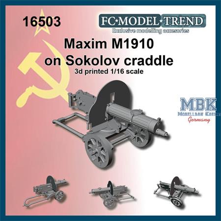 Maxim M1910 on Sokolov craddle