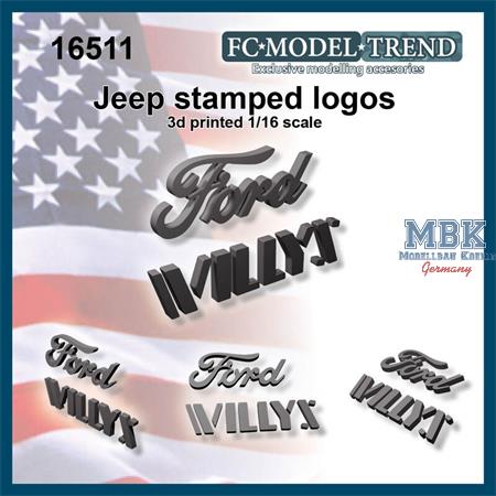 Jeep Willys / Ford logos 1/16