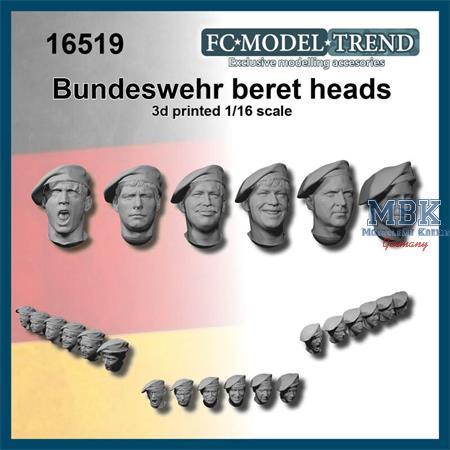 Bundeswehr heads with beret