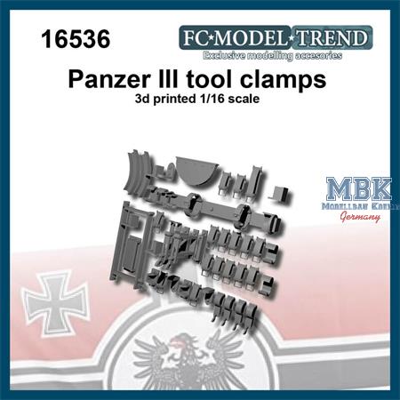 Panzer III tool clamps   1:16
