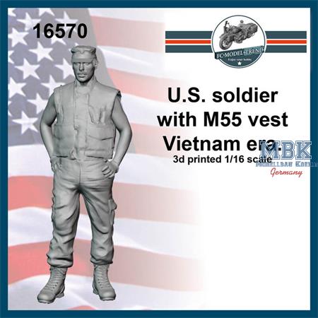 US soldier with M55 vest Vietnam era (1:16)