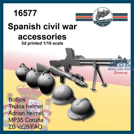 Spanish civil war accessories (1:16)