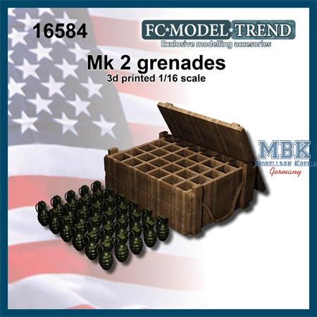 U.S. Mk.2 grenades (1:16)