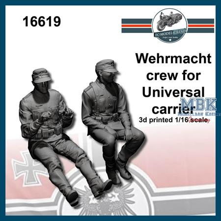 Wehrmacht crew for Universal carrier (1:16)