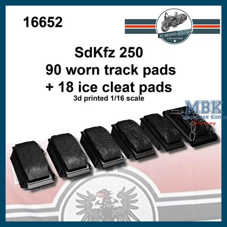 Sd.Kfz 250 track pads+ice cleat track pads (1:16)