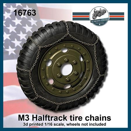 M3 Halftrack, snow chains for front wheels (1:16)