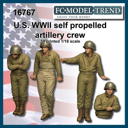 U.S. self propelled artillery crew (1:16)