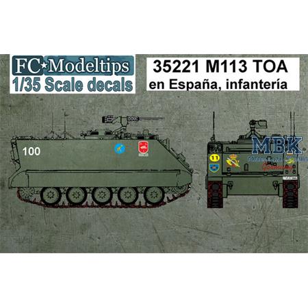 M113 in Spain (infantry units) decals