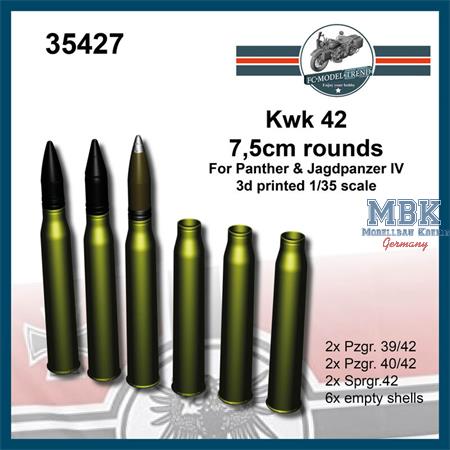 Kwk 42, 7,5cm rounds for Panther & Jagdpanzer IV