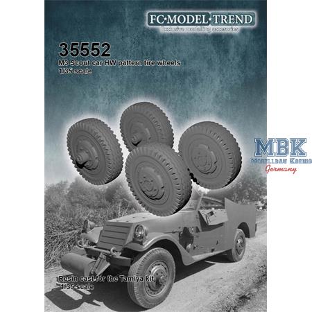M3 Scout car, Highway pattern tires