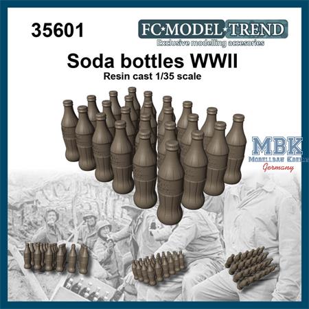 WWII soda bottles and crates