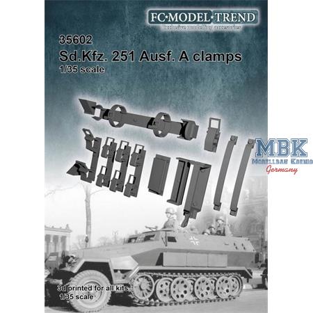 Sd.Kfz. 251 Ausf. A clamps / Werkzeughalterungen