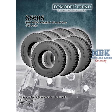 KHD German truck weighted tires