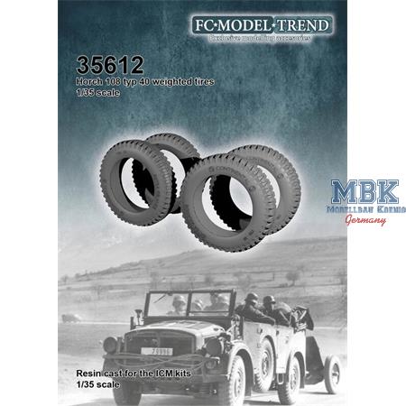 Horch 108 Typ 40 weighted tires