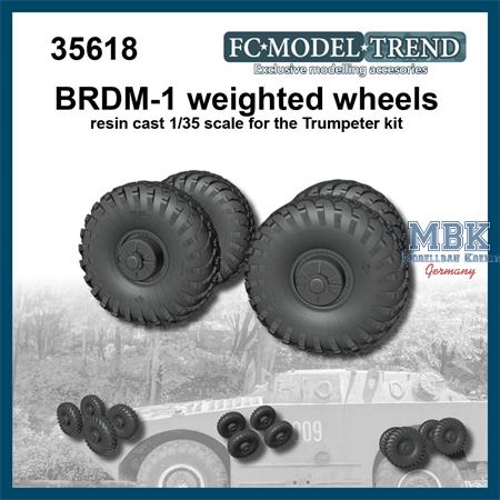 BRDM-1 weighted wheels