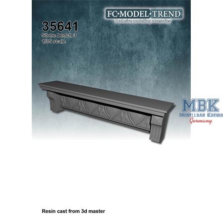 Wall stone bench 3