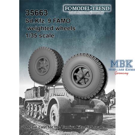 Sd.Kfz. 9 Famo, weighted wheels