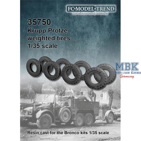 Krupp Protze, weighted tires