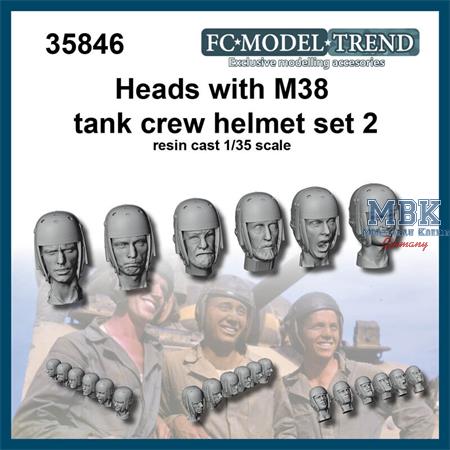 Heads with M38 helmet, set 2