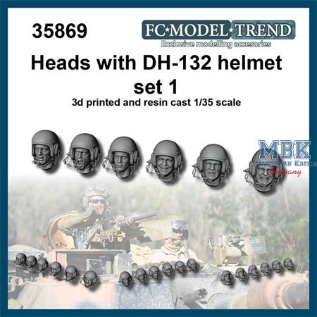 DH-132, helmet heads set 1
