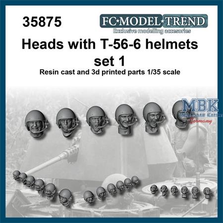 Heads with T-56-6 helmet set 1