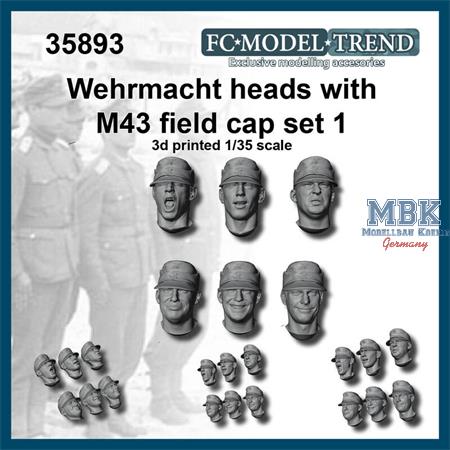 Wehrmacht heads with M-43 cap, set 1