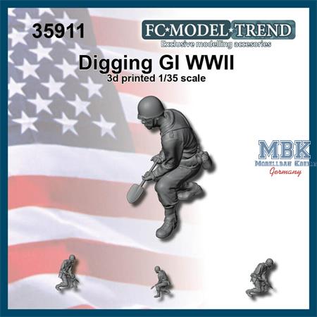 Digging GI WWII