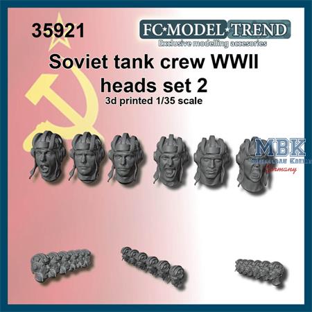 Soviet tank crew heads, set 2