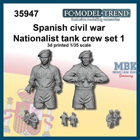 Spanish civil war national tank crew, set 1