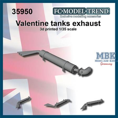 Valentine tanks exhaust