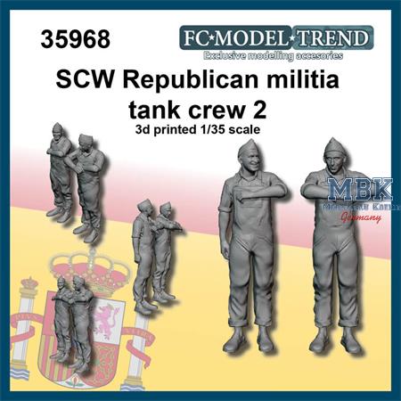 Spanish Civil War militian tank crew,  set 2