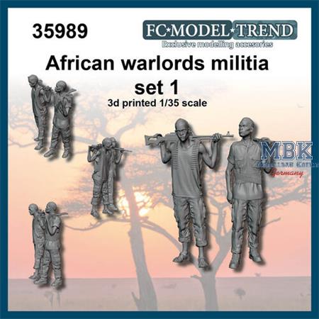 African warlords militia , set 1