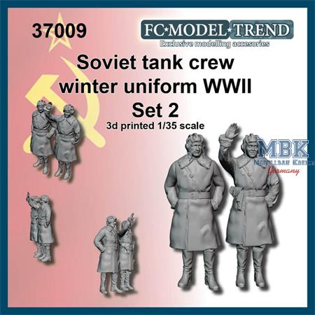 Soviet tank crew in winter uniform WWII, set 2