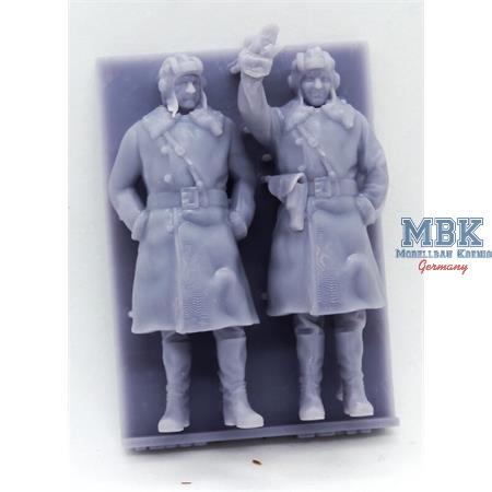 Soviet tank crew in winter uniform WWII, set 2