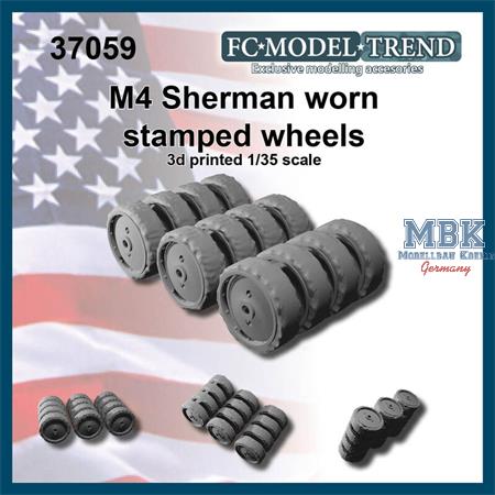 M4 Sherman stamped worn wheels