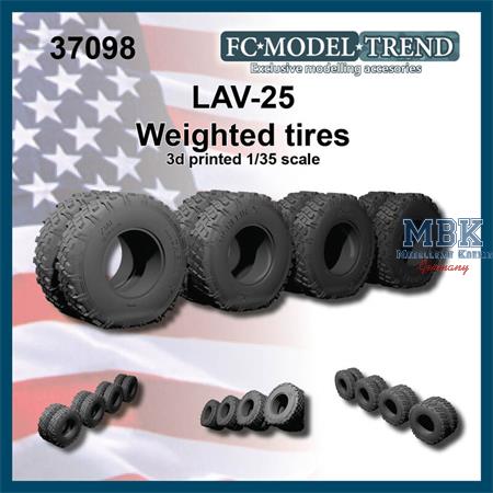 LAV 25, weighted tires