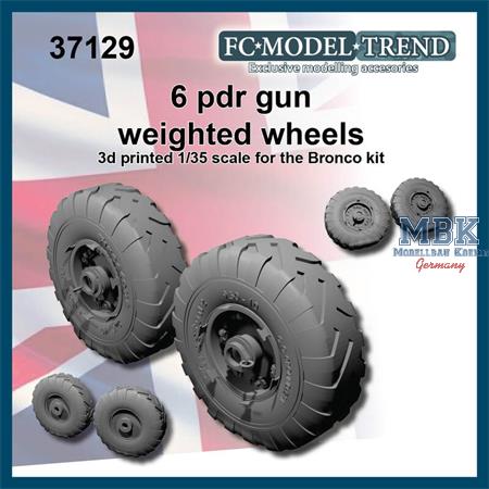 6pdr gun weighted wheels