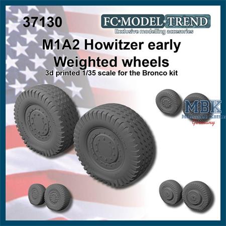M1A2 Howitzer early weighted wheels