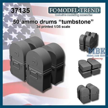 M2 .50 ammo drums "Tombstone"