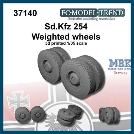 Weighted wheels for Sd.Kfz 254