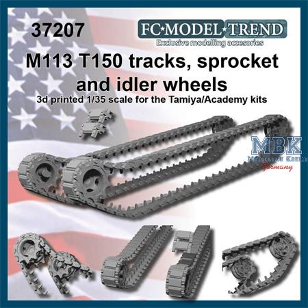 M113 - T150 tracks, sprocket and idler wheels